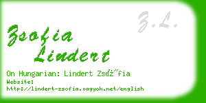 zsofia lindert business card